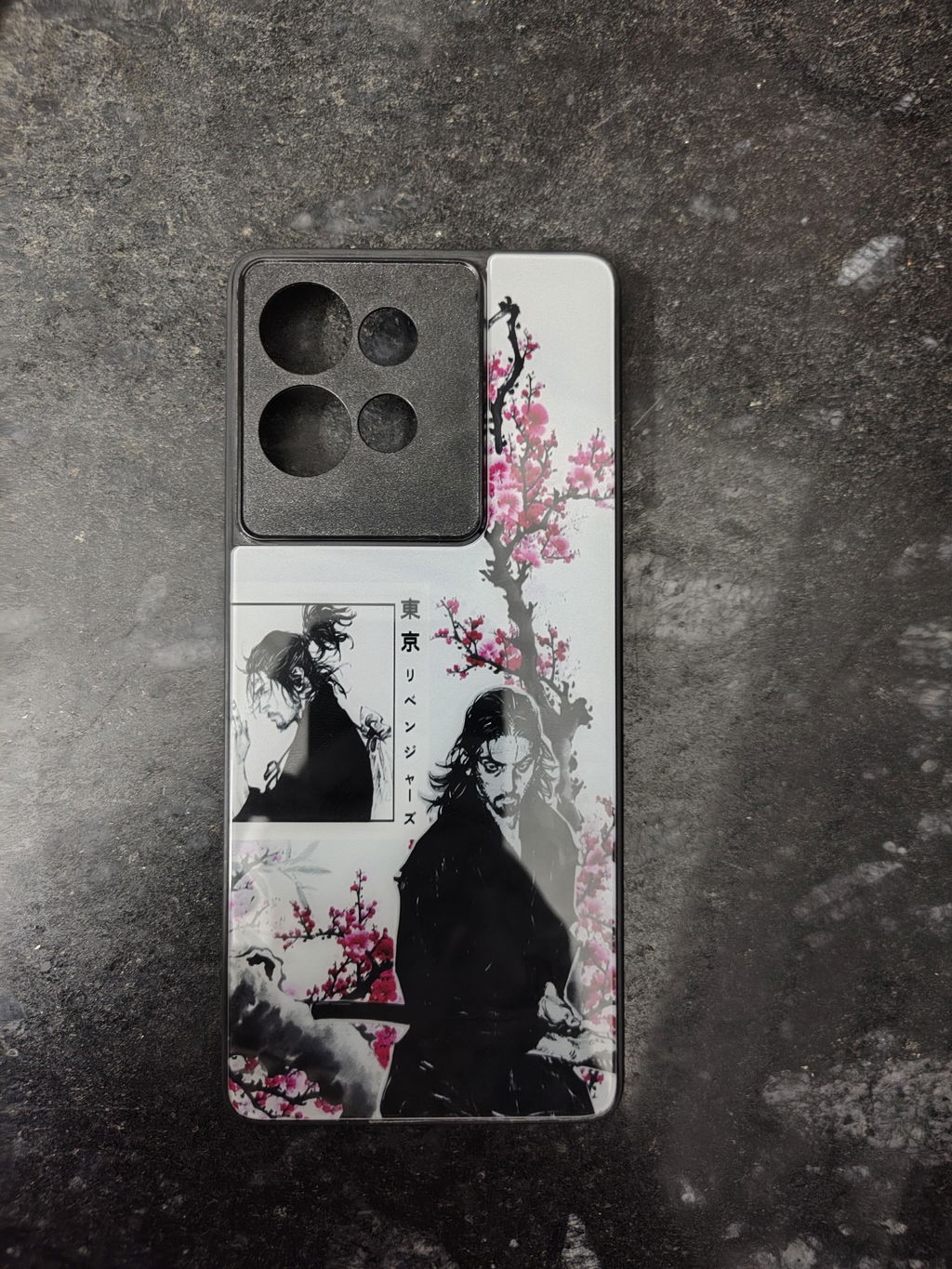 Vagabond Sakura Anime Glass Phone Case Cover