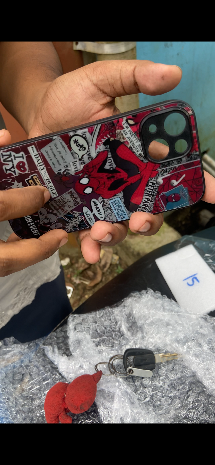 Spider-Man Aesthetic Glass Phone Case Cover