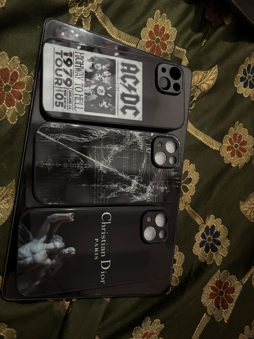 AC DC Spotify Glass Phone Case Cover