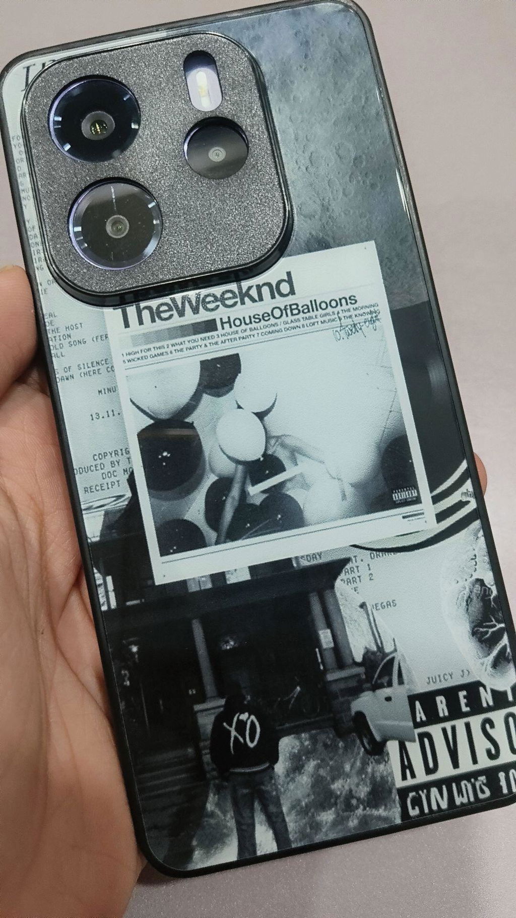 The Weeknd House of Balloon Spotify Glass Phone Case Cover