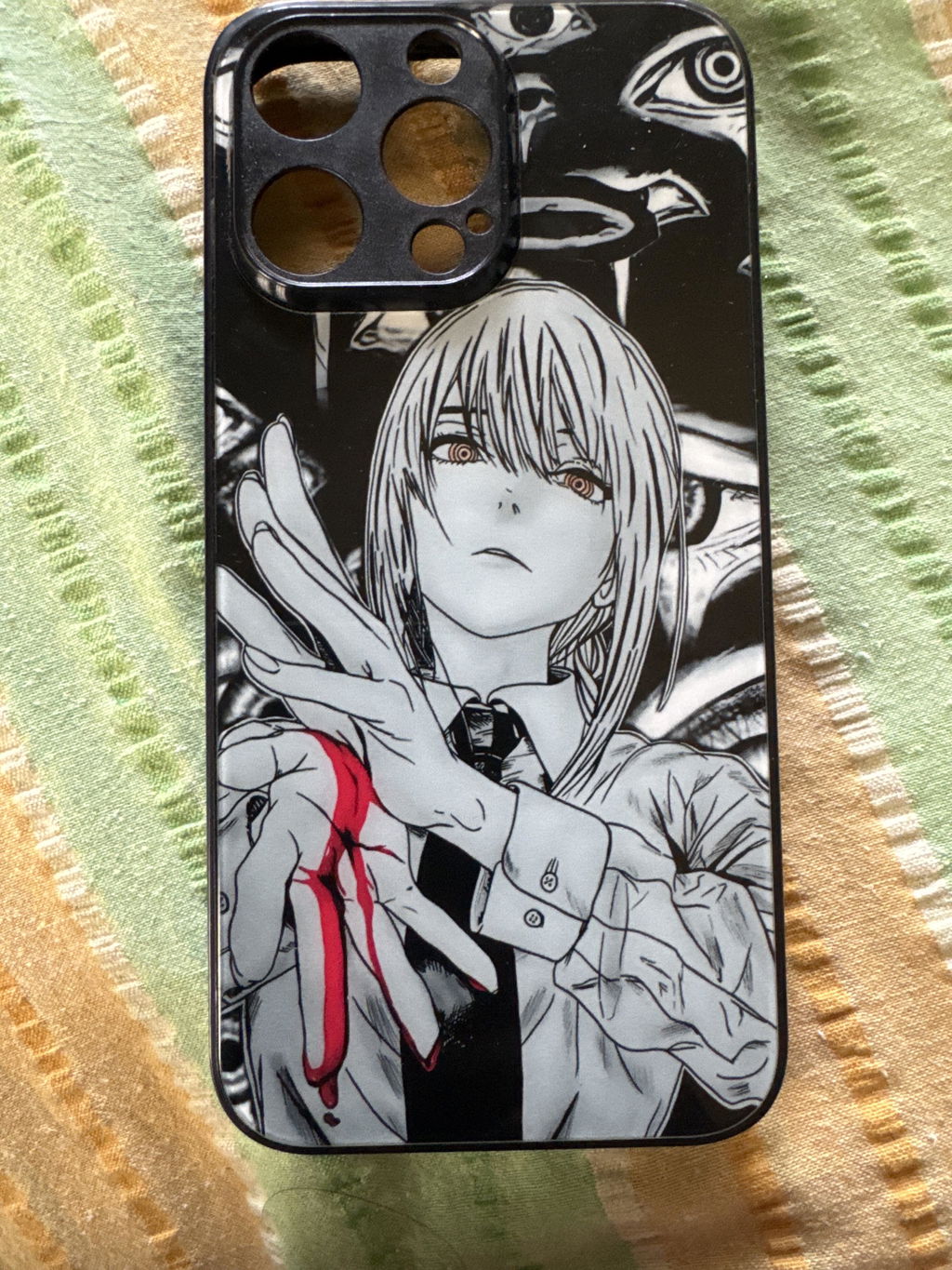 Makima Contract Anime Glass Phone Case Cover
