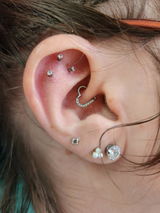 Sofia - Threaded Titanium Stud