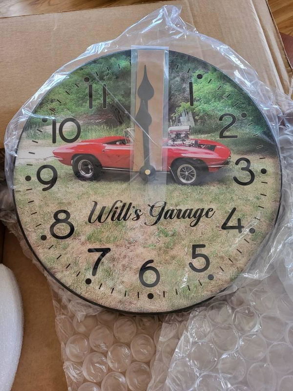 The clocked turned out excellent. I have them use a picture of his beloved car and it's gorgeous!