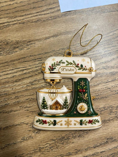 Christmas Baking Mixer - Personalized Ornament, Custom Kitchen Mixer Christmas Keepsake, Baking Gift For Bakers