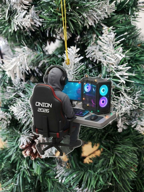 Custom Gamer - Personalized Acrylic Ornament, Christmas Gift for Gamers, Teen Boy, Teen Girl