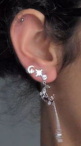Red Moon Earrings
