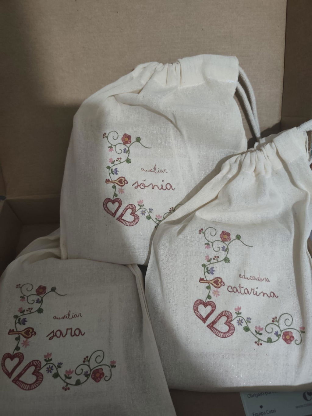 Azulejo Personalizado Estilo Lenço | Presente para Docentes, Educadoras, Auxiliares