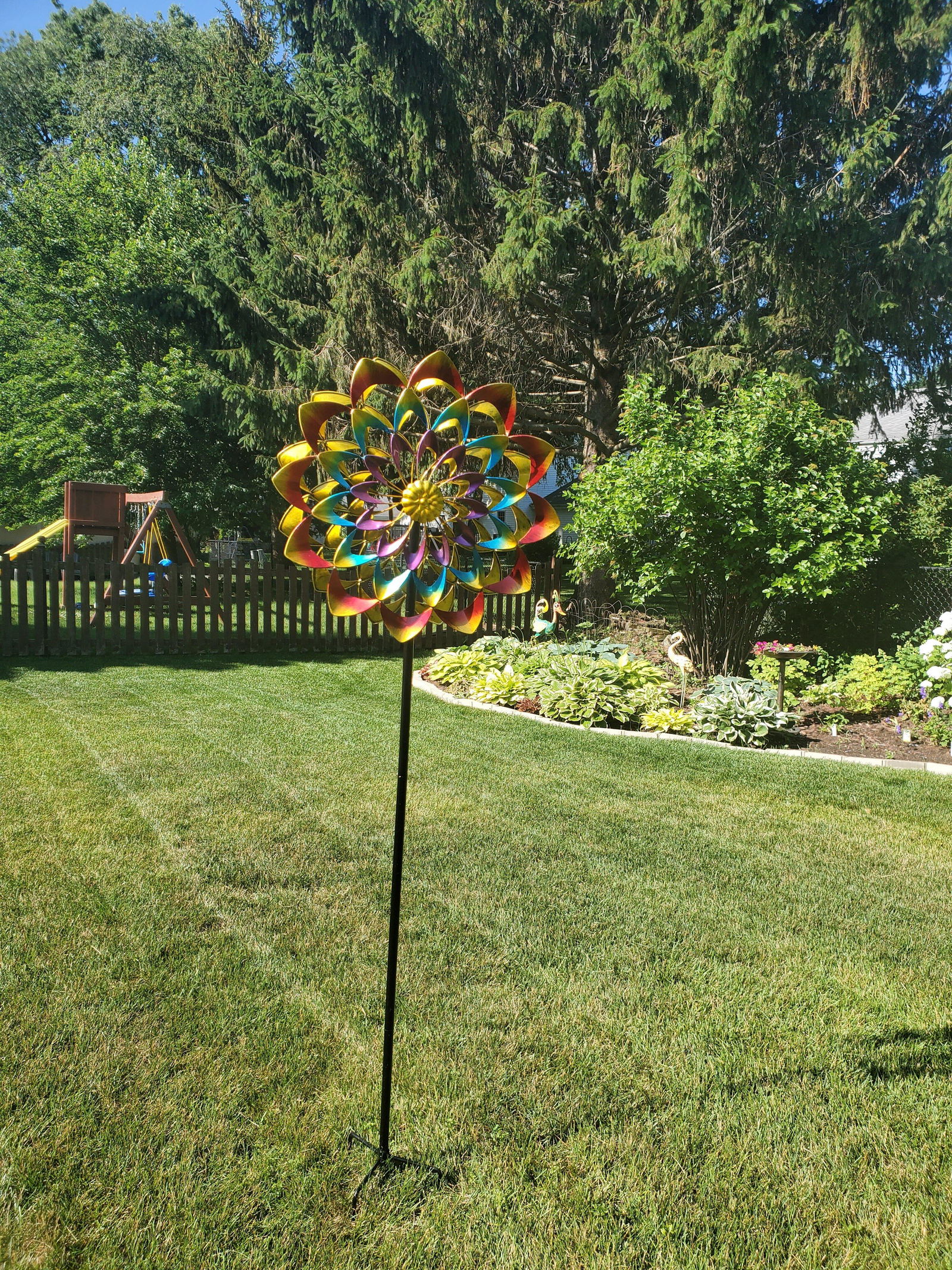 Colorful Wind Spinners & Garden Wind Sculpture for Yard, Lawn