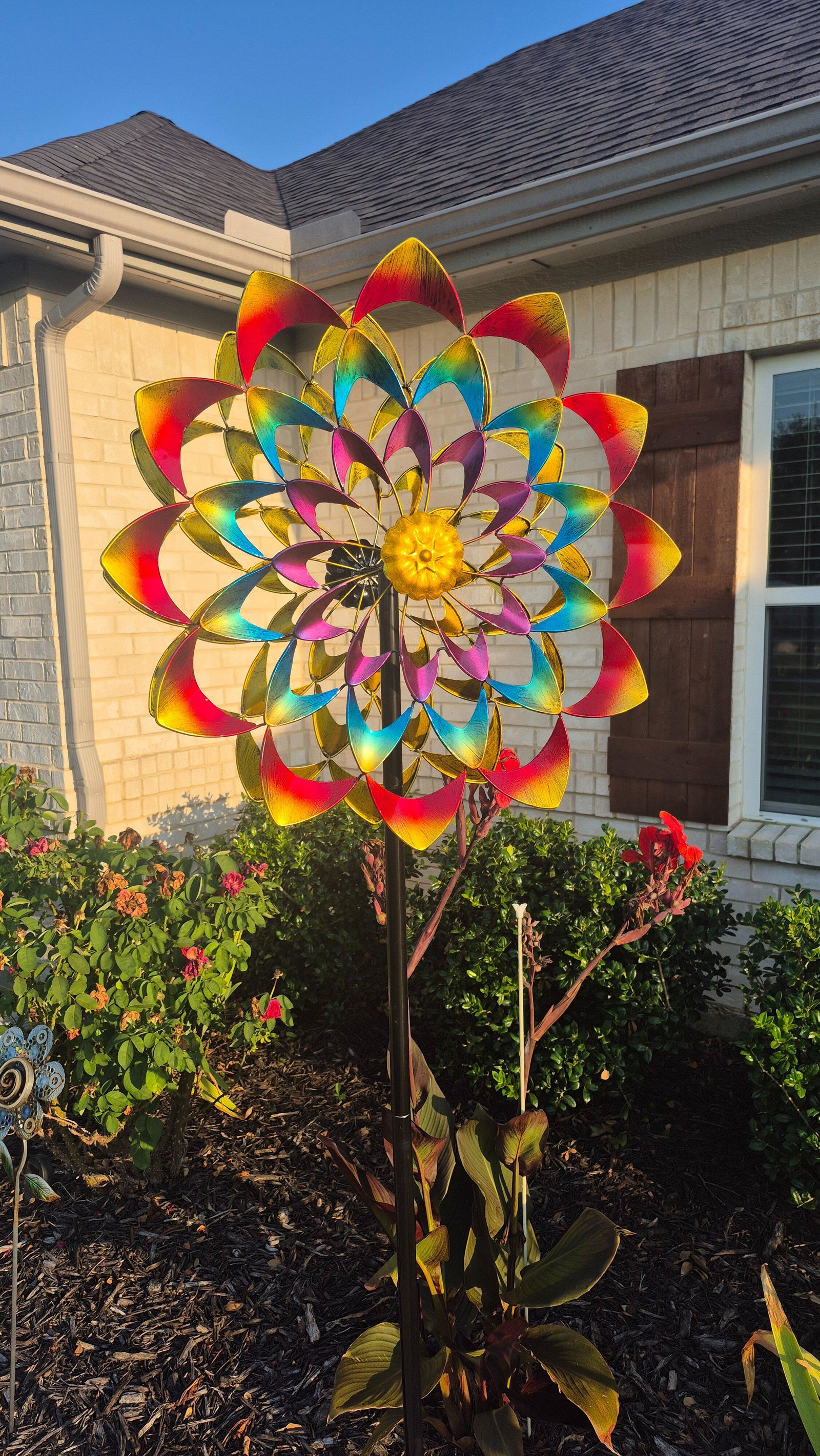 Colorful Wind Spinners & Garden Wind Sculpture for Yard, Lawn