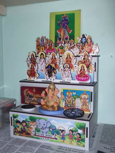 Dasara Doll Stand for Kids 10+ Years | 3-Step DIY Navratri Golu Display Kit