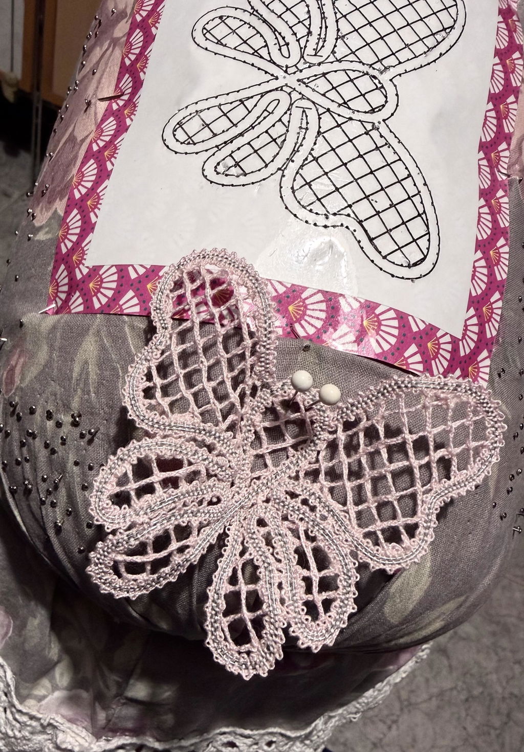 Pink Butterfly 2026 Bobbin Lace Pattern 🦋