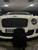 Backpack - M8 Series - Nylon and Genuine Leather - Black
