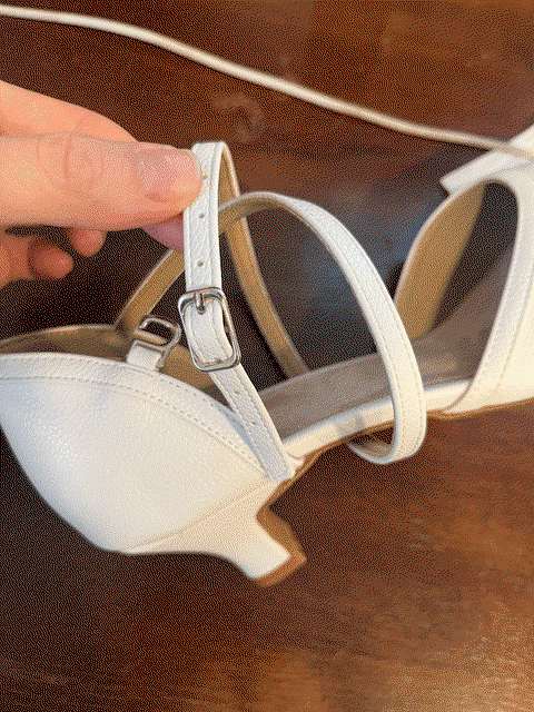 Women's PU Leather Customized Heel Ballroom Dance Shoes Modern Shoes Wedding Shoes
