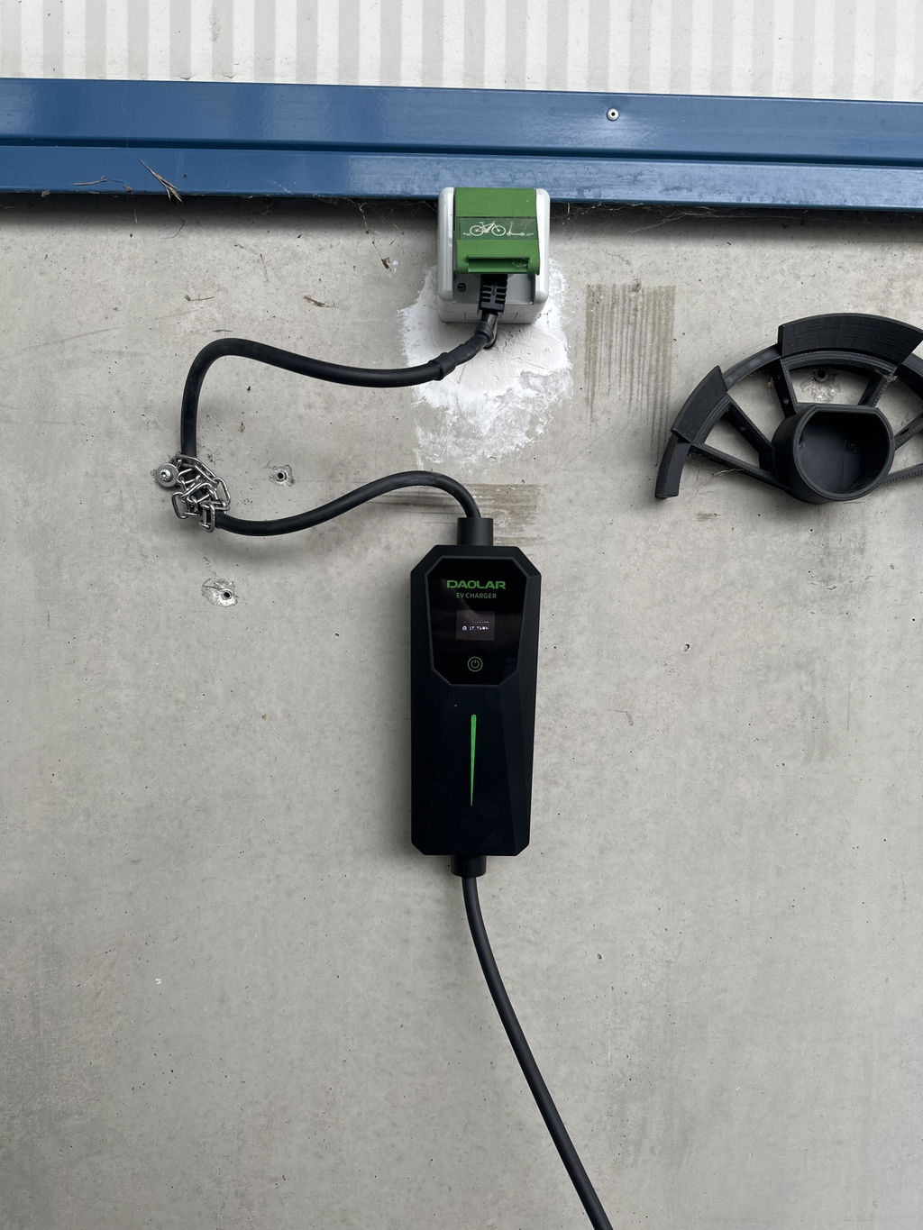 DAOLAR Tragbares EV Ladegerät Typ 2 | 16A Einstellbar, 12H Zeitgesteuertes Laden | IP67 Wasserdicht Elektroauto Ladekabel für BEV PHEV (4M/6M/11M)