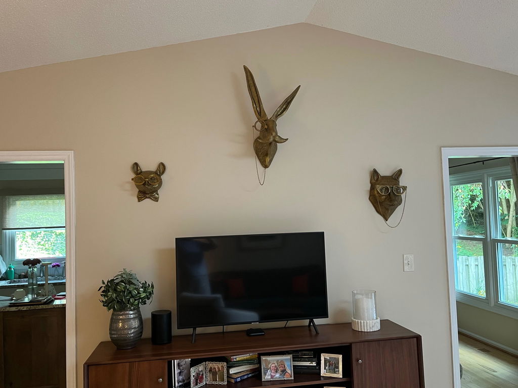 Eric + Eloise Collection - Eloise the Lady Fox with Glasses Bronzed Aluminum Hanging Wall Mount