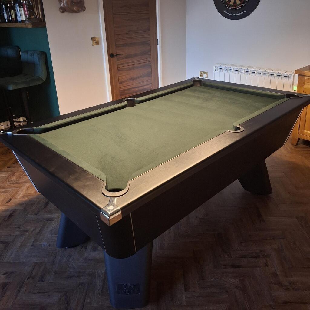 Cry Wolf Slate Pool Table - Dark Walnut - 6ft & 7ft