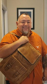 NEW YORK LEATHER BRIEFCASE BAG