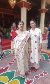 White Polka Dot Kurta Set with Pants