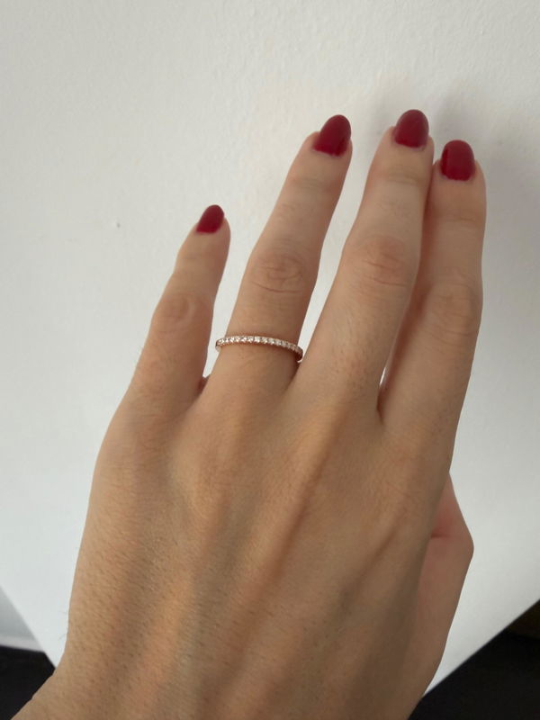 Recenzie Mirona - Inel din aur cu diamante Half-Eternity