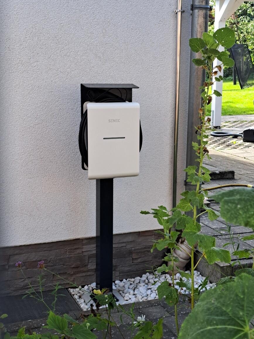 Ladesäule passend für Senec Pro S Wallbox mit Dach | Ständer | Standfuß | Stele | Base