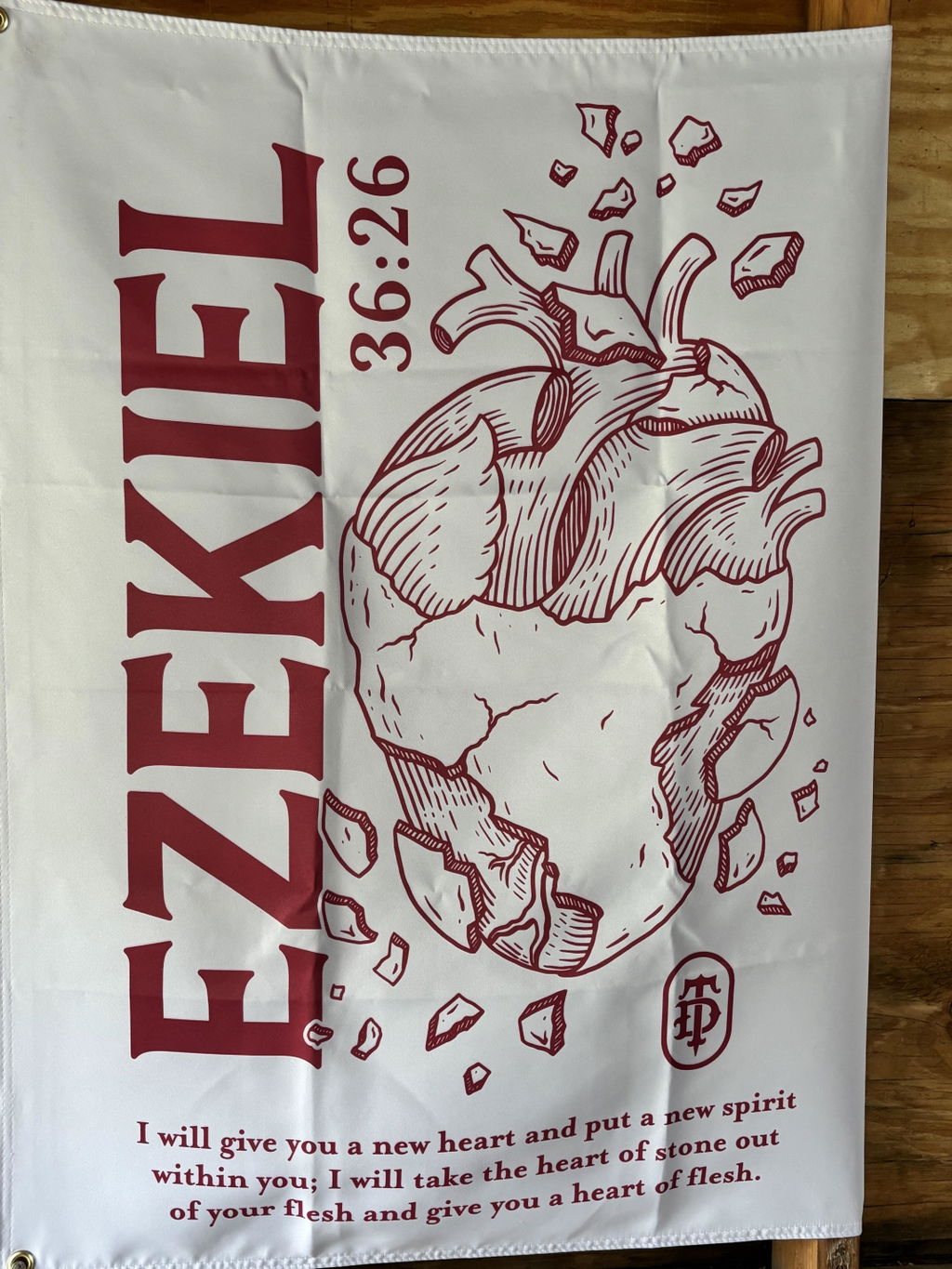 Heart of Flesh Wall Flag
