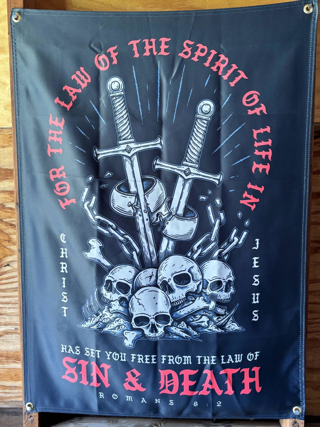 Free From Sin & Death Wall Flag