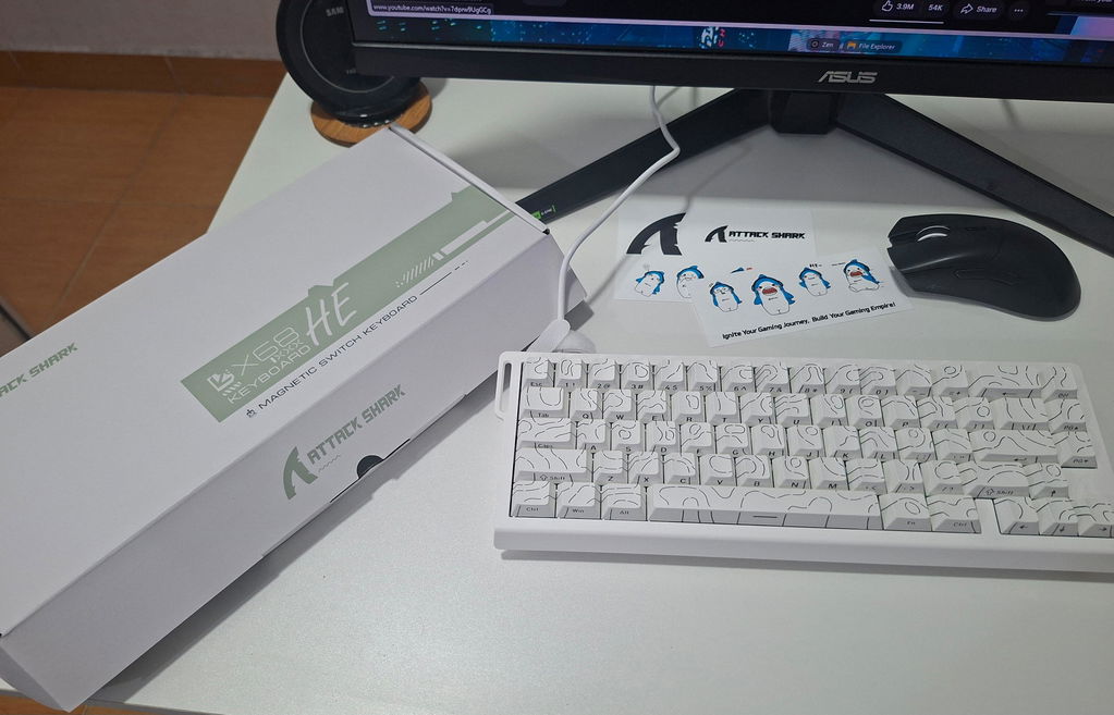 Attack Shark X68 HE Rapid Trigger Gaming Keyboard