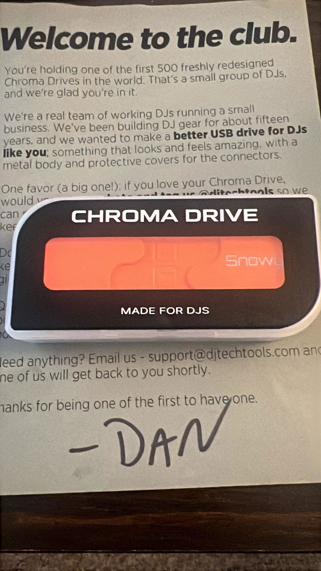 Chroma USB Drive for DJs