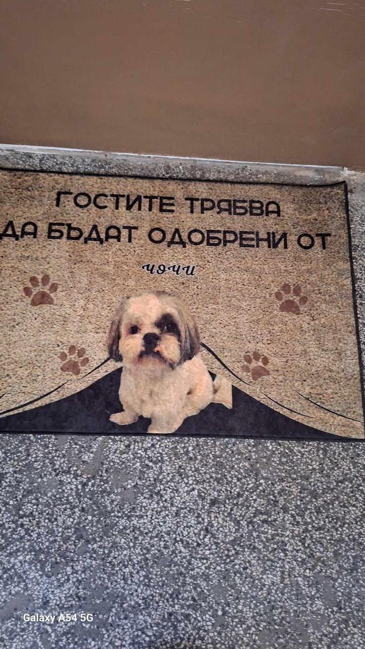 Персонализирана постелка с ваша снимка - гостите трябва да бъдат одобрени