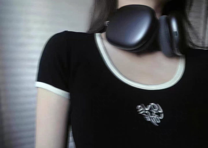 Customer wearing DOGDAD TECH Pro Max wireless headphones