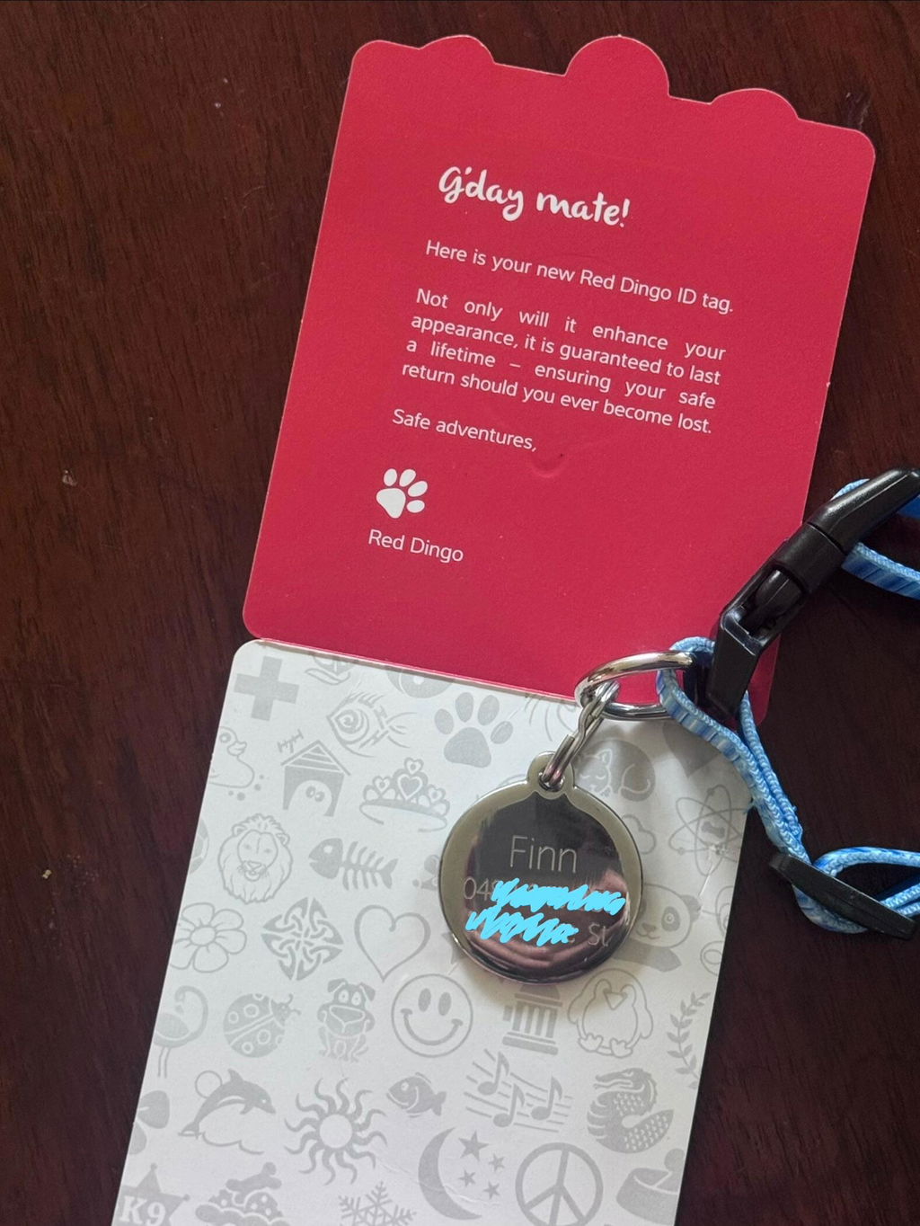 Dog ID Tags Flower