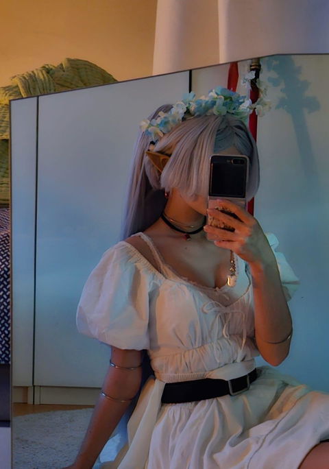 【Ready For Ship】DokiDoki Anime Manga Cosplay Wig / Earrings/ Ring / Eyelashes Long Straight White Grey Hair