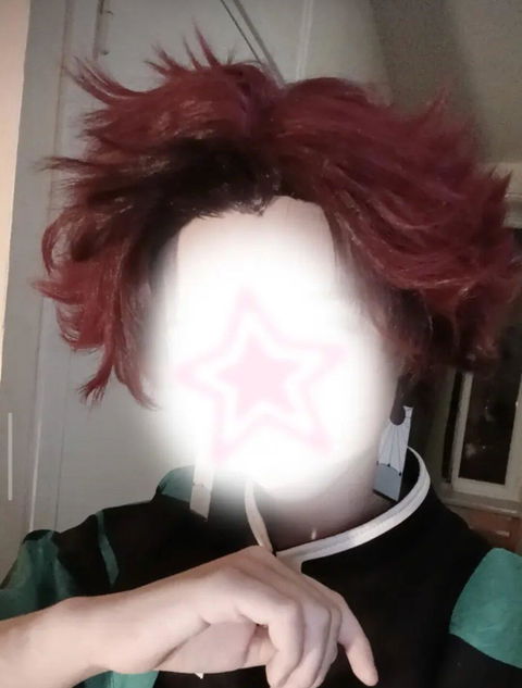 【Ready For Ship】DokiDoki Anime Cosplay Wig Short Men Dark Red Hair