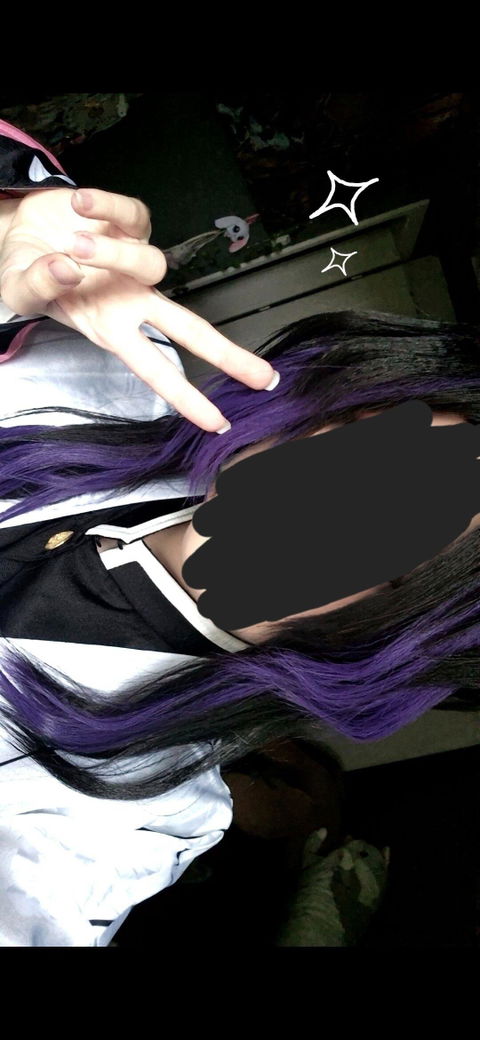 【Wig Ready For Ship】DokiDoki Anime Cosplay Wig / Headpiece Black Purple Synthetic Hair