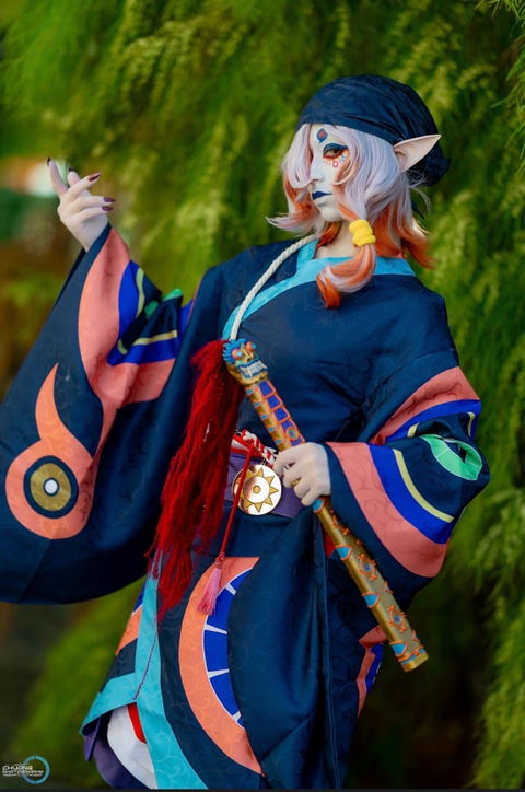 【Ready For Ship】【Size S-3XL】DokiDoki-R Anime Mononoke Cosplay Kusuriuri Costume Medicine Seller of Kun