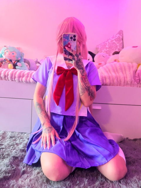 【Ready For Ship】【Size S-2XL】DokiDoki-R Anime The Future Diary Cosplay Gasai Yuno Costume Uniform Halloween