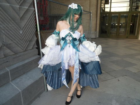 【Size XS-2XL】DokiDoki-R Game Genshin Impact Cosplay Vodyanitsa Costume Snezhnaya