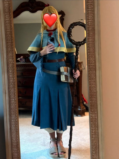 【US LOCAL SHIPPING】DokiDoki-SR Anime Delicious in Dungeon Cosplay Marcille Donato Costume / Wig Dungeon Meshi