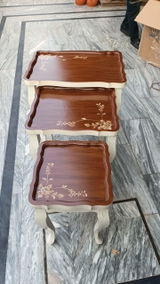 Florentine Trio Wooden Nesting Table