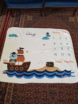 The Pirate Baby Milestone Blanket – Personalized Photo Prop & Gift