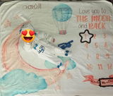 The Balloon Baby Milestone Blanket – Personalized Photo Prop & Gift