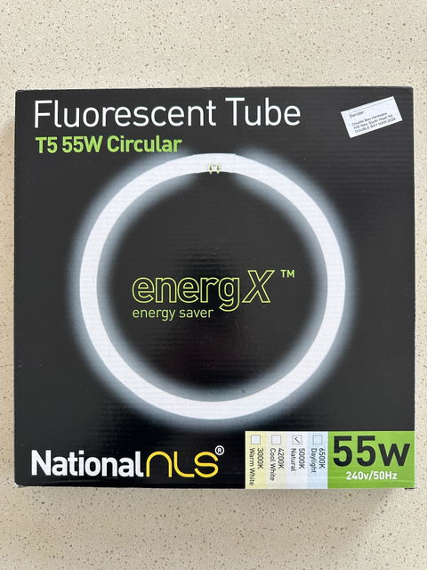 nls T5 Circular Fluorescent G10q 240V 55W/865 296mm