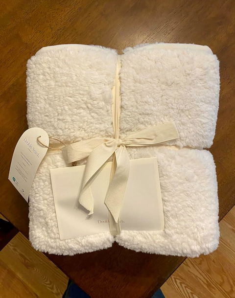 Faux Fur Shearling Throw Blanket