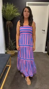 Robe Maxi à Rayures