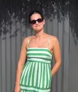Robe Maxi à Rayures