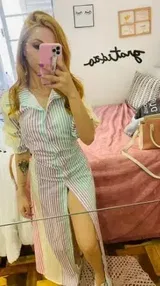 Robe Rayures Multicolores