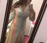 Robe Rayures Multicolores