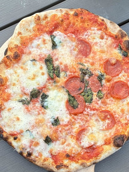 Pizza made by a Dough Dorks customer