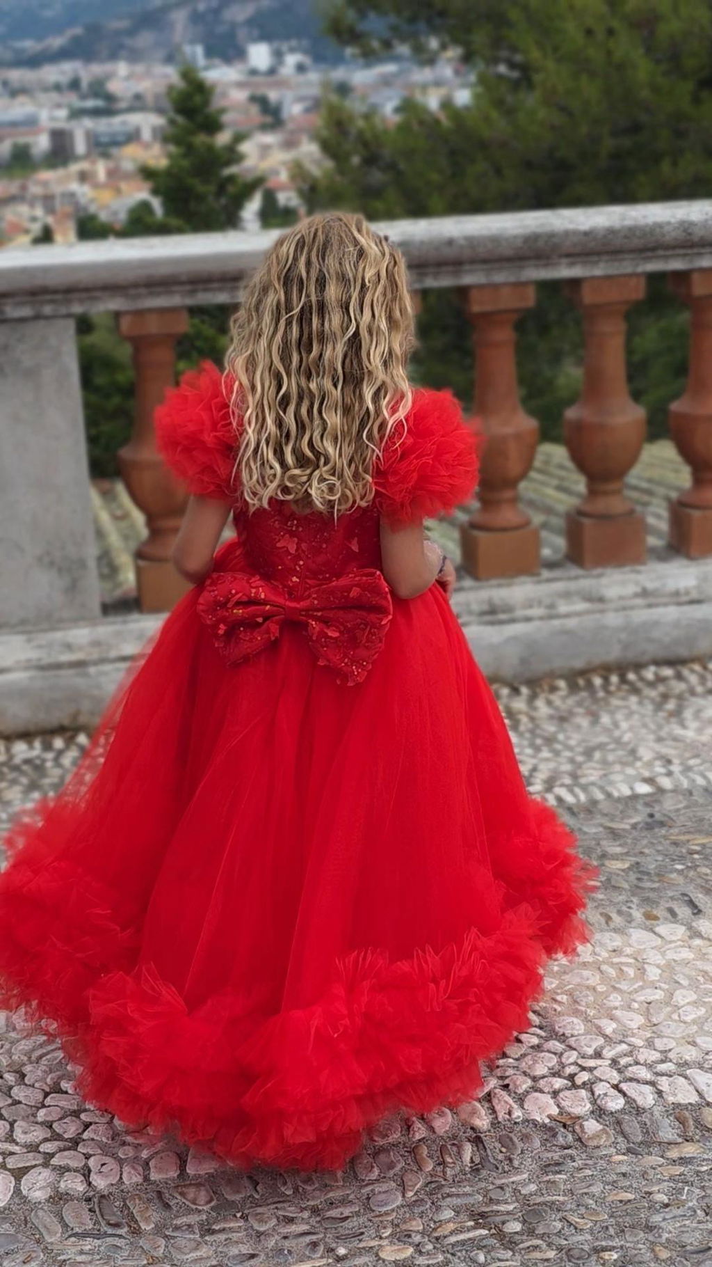 Elegant Flower Girl Dress Gold Kids for Birthday Wedding Party J069