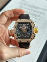 Moissanite RM 11 Style Watch with Box and Papers